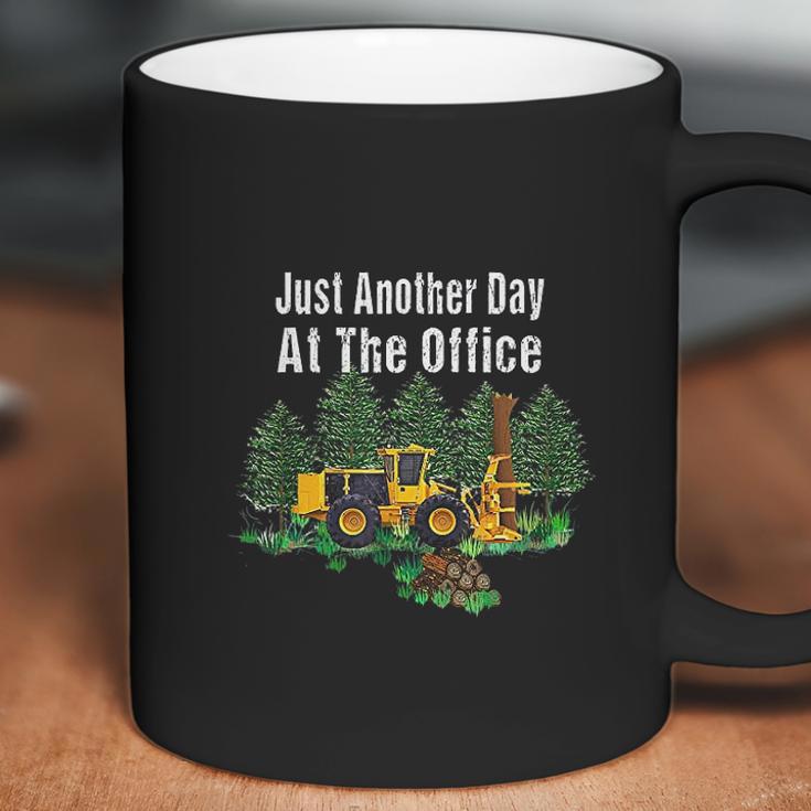 Logging Feller Buncher Driver Timber Just Another Day Coffee Mug