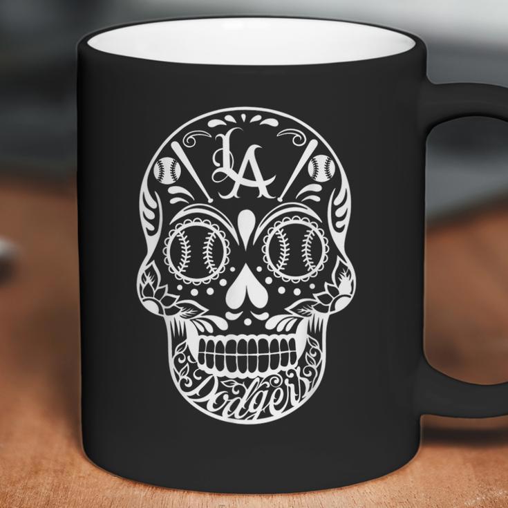 Los Angeles Sugar Skull Day Of The Dead Cinco De Mayo Men Women T-Shirt Graphic Print Casual Unisex Tee Coffee Mug