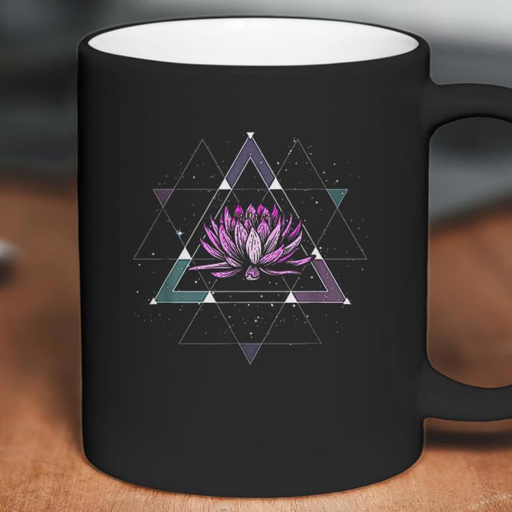 Lotus Flower Sacred Geometry Yoga Meditation Coffee Mug