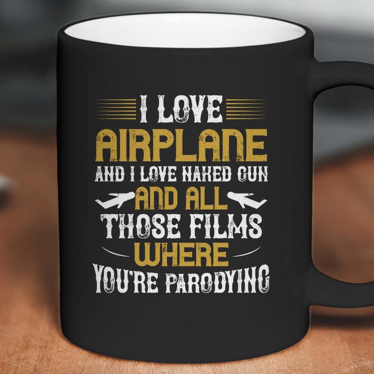 I Love Airplane And I Love Naked Coffee Mug