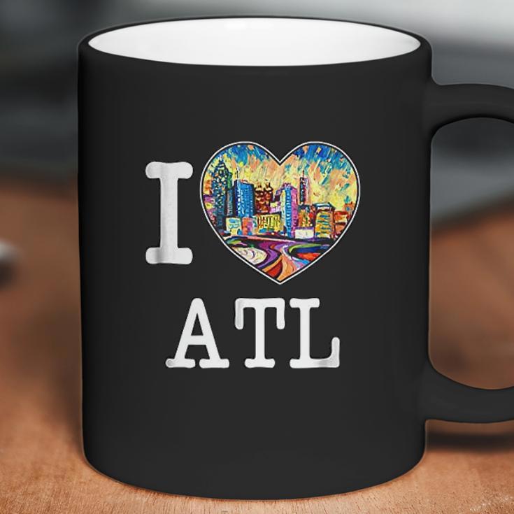 I Love Atlanta Georgia Atl Peach State Skyline Coffee Mug