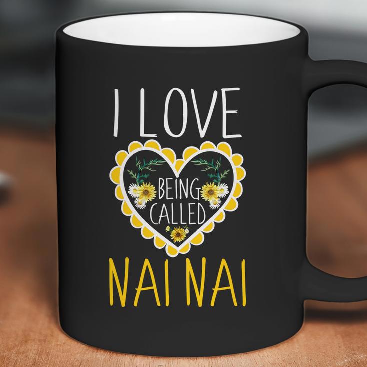 I Love Being Called Nai Nai Sunflower Heart Christmas Gift Coffee Mug