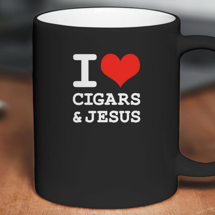 I Love Cigars Jesus Cool Christian Smoker Humor Coffee Mug