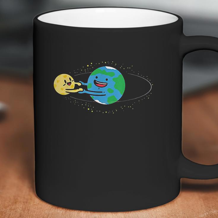 Love Earth And Moon Happy Stars Planets Space Orbit Coffee Mug