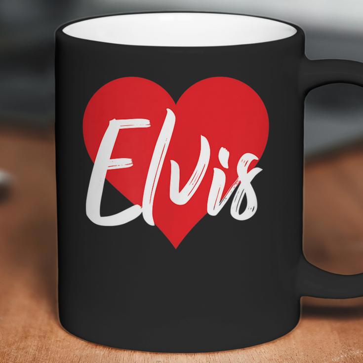 I Love Elvis First Name I Heart Named Men Women T-Shirt Graphic Print Casual Unisex Tee Coffee Mug