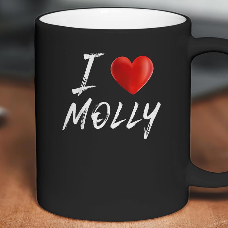 I Love Heart Molly Family Name Coffee Mug