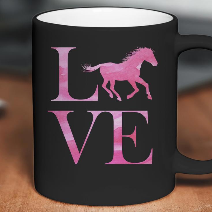 Love Horses Pink Logo Coffee Mug