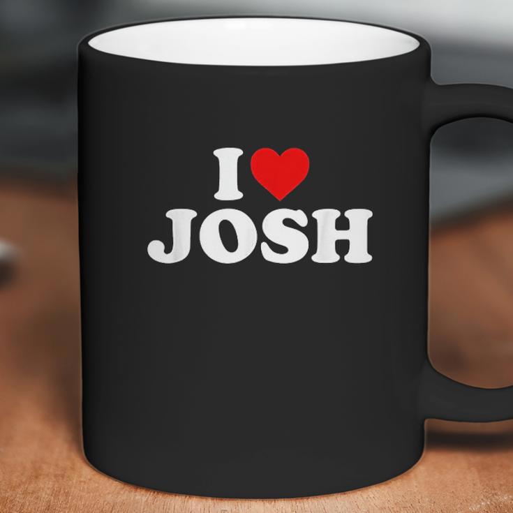 I Love Josh Heart Coffee Mug