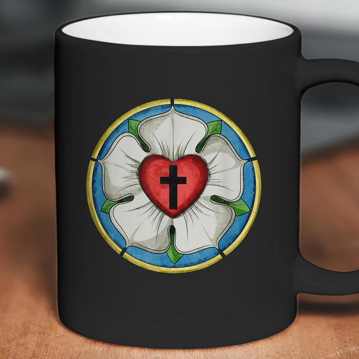 Luther Rose Seal Lutheran Symbol Christian Cross Graphic Design Printed Casual Daily Basic Coffee Mug