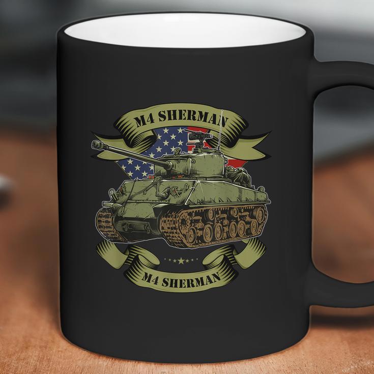 M4 Sherman American Tank Ww2 World War Graphic Design Printed Casual Daily Basic Coffee Mug