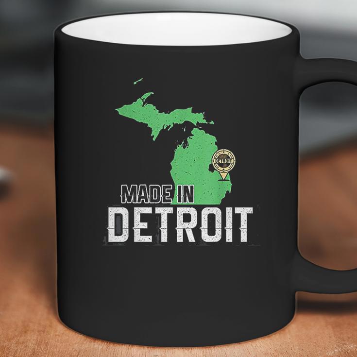 Made In Detroit Michigan State Map Motor City Area 313 Gift Detroit Gifts Coffee Mug