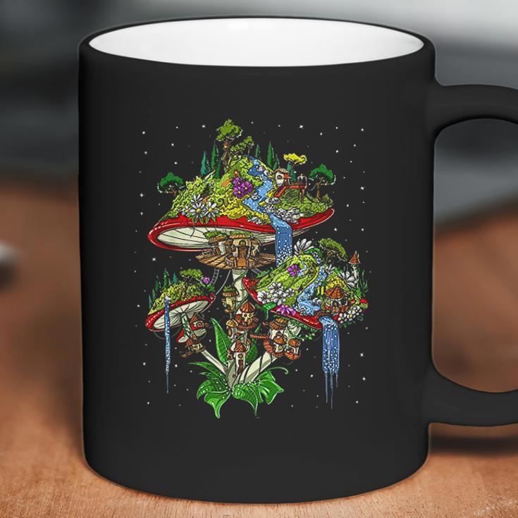 Magic Mushrooms Island Psychedelic Fungi Fantasy Hippie Coffee Mug