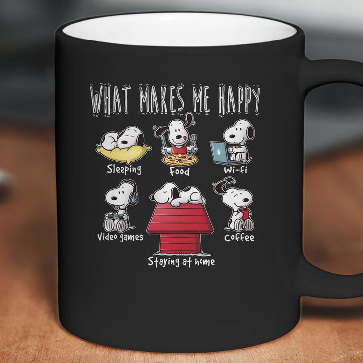 What Makes Snoopy Happy Coffee Mug