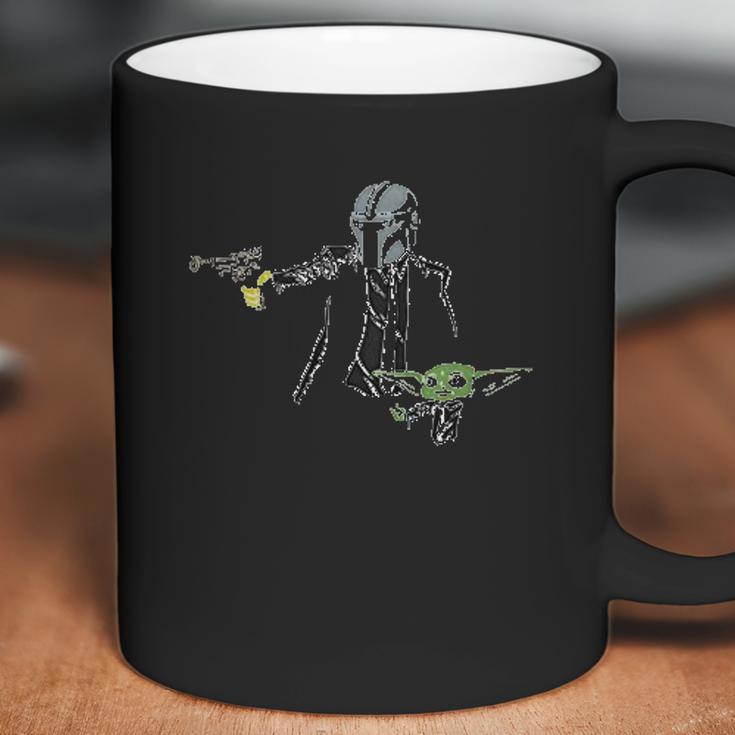 The Mandalorian And Baby Yoda Pulp Fiction Fan Coffee Mug