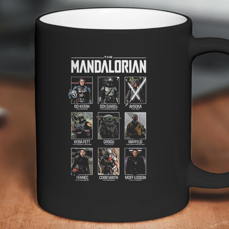 The Mandalorian Character Grid Coffee Mug