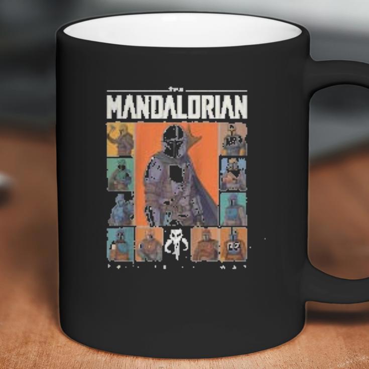 The Mandalorian Character Grid Coffee Mug