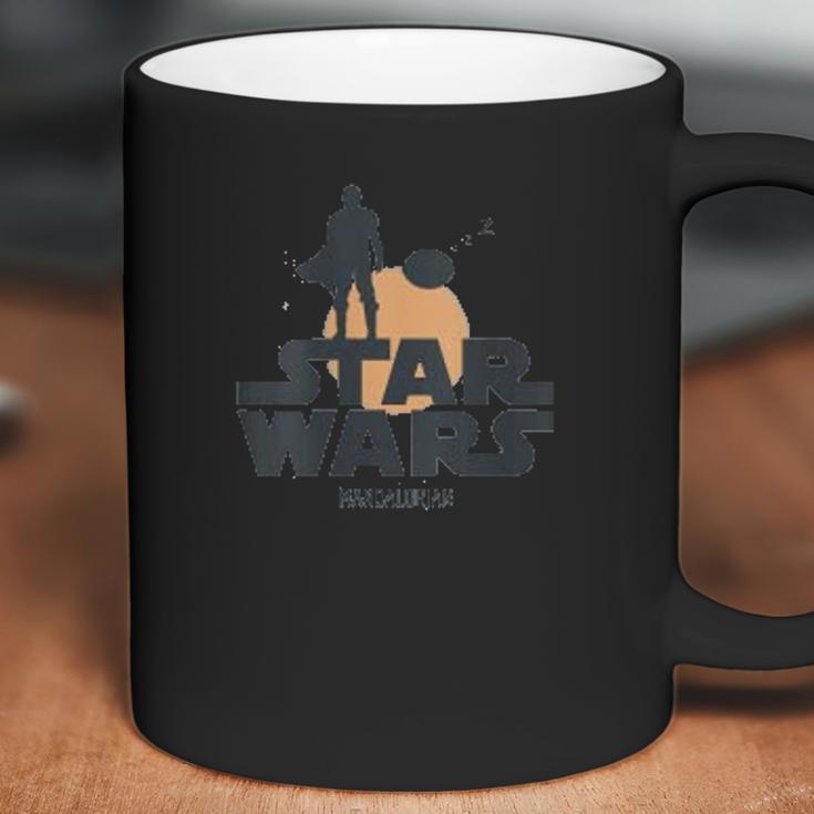 The Mandalorian The Child Sunset Silhouette Logo Coffee Mug