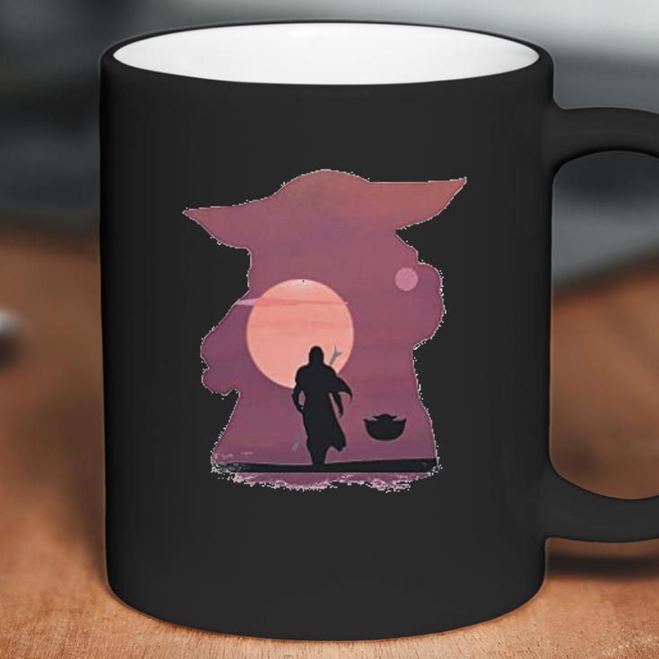 Mandalorian Dadalorian Sunset Design Coffee Mug