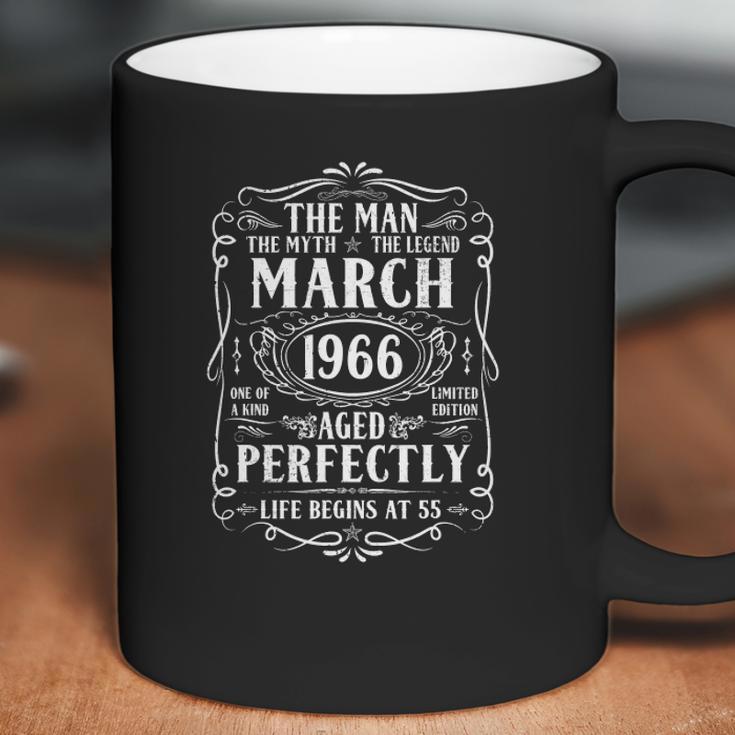 March 1966 Man Myth Legend 55Th Birthday 55 Years Old Coffee Mug