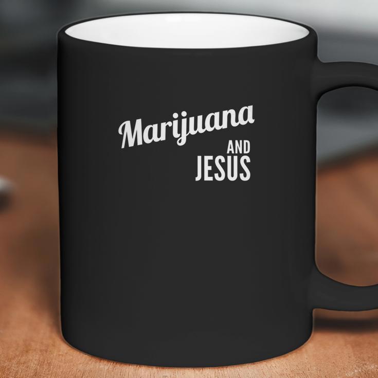 Marijuana And Jesus Christian Weed Coffee Mug