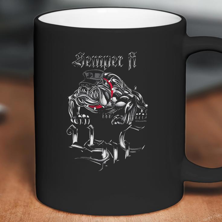 Marine Corps Usmc Bull Dog Crossed Swords Coffee Mug