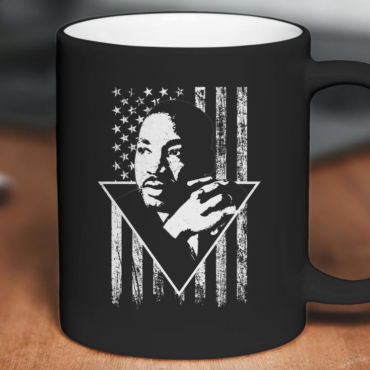 Martin Luther King Jr Distressed Usa Flag Coffee Mug