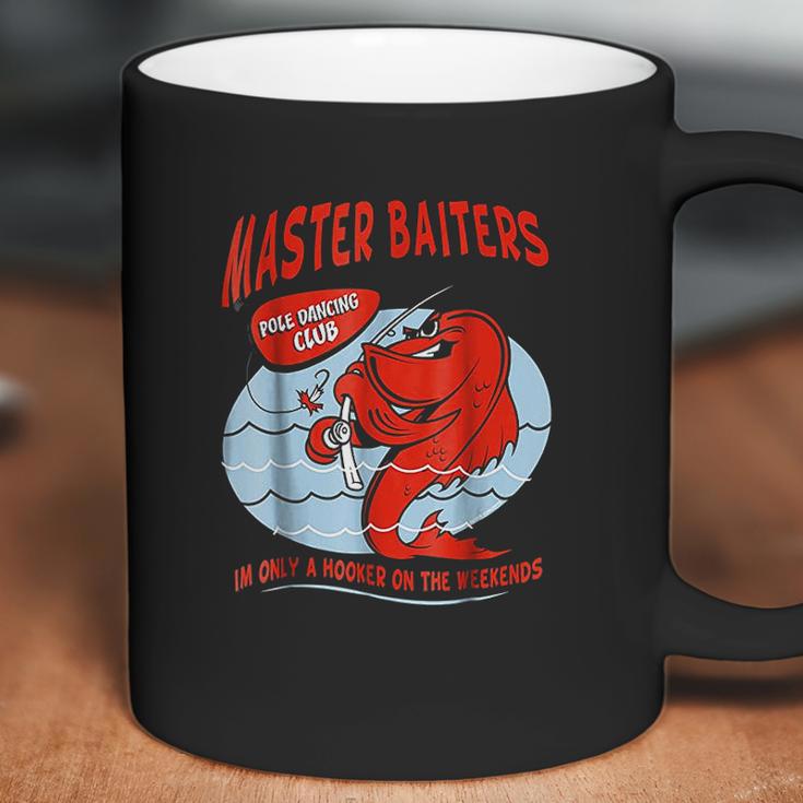 Master Baiters Fishing Pole Humor Funny Fisherman Coffee Mug