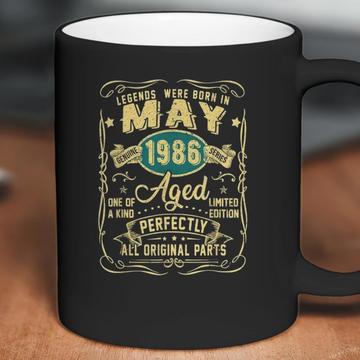 May 1986 35 Th Birthday Gift 35 Years Old Men Women Coffee Mug