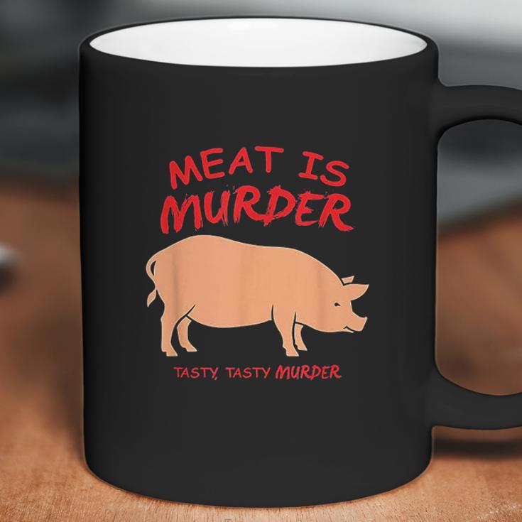 Meat Is Murder Tasty Murder Bacon By Zany Coffee Mug