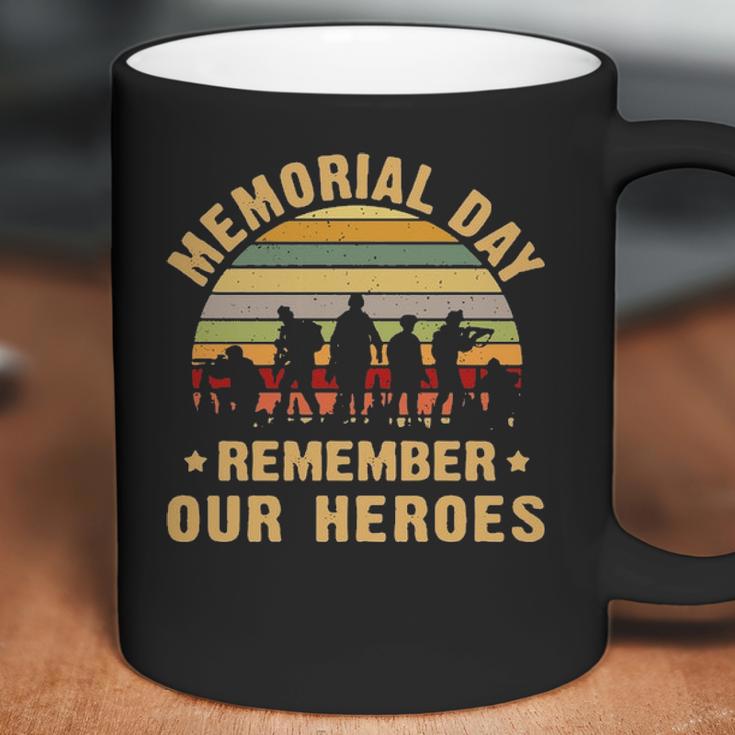 Memorial Day Remember Our Heroes Womens Triblend Scoop Coffee Mug