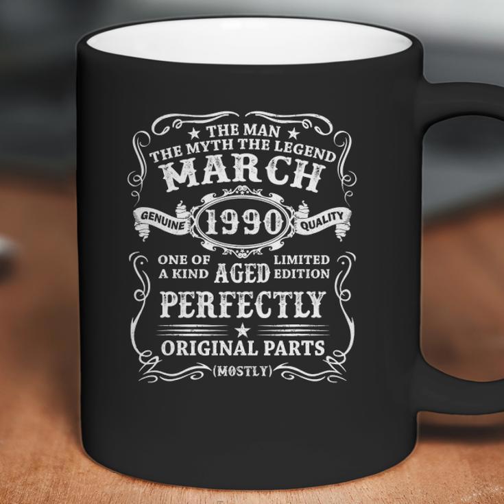 Mens 32 Years Old Birthday Gift The Man Myth Legend March 1990 Ver2 Coffee Mug