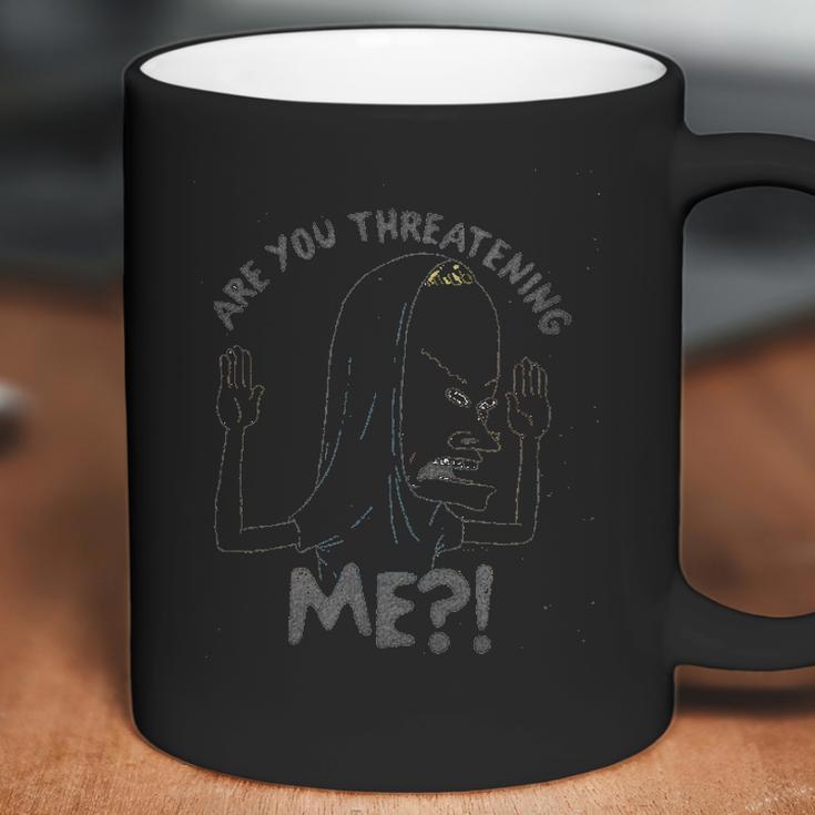 Mens Beavis And Butthead Cornholio Are You Threatening Me Coffee Mug