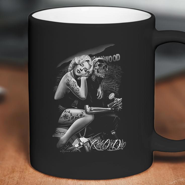 Mens David Gonzales Art Dga Hollywood Homegirl Ride Or Die Coffee Mug