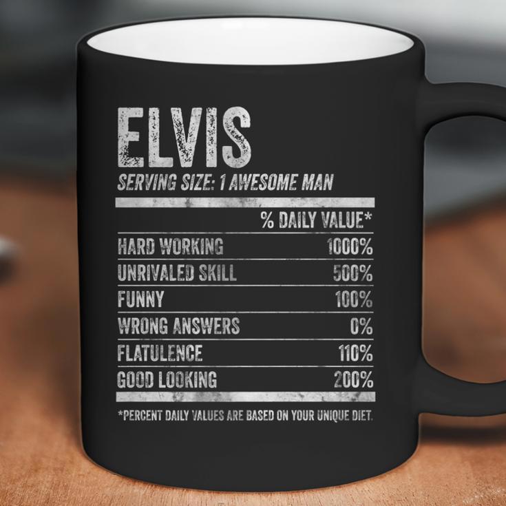 Mens Elvis Nutrition Personalized Name Funny Name Facts Coffee Mug