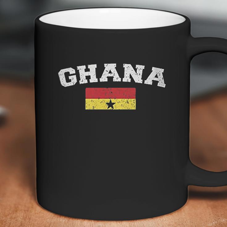 Mens Flag Of Ghana Faded Ghanaian Flag Coffee Mug