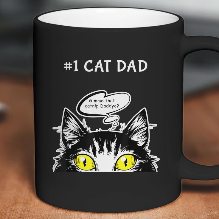 Mens Funny Cat Fathers Day Catnip Crack Cat Weed Best Cat Dad Coffee Mug