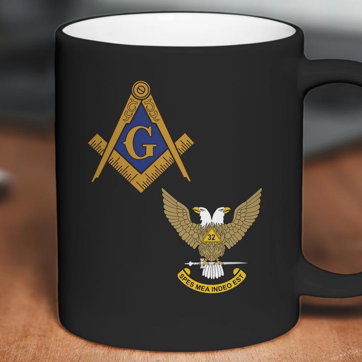 Mens Mason Scottish Rite Split Masonic Wings Up Coffee Mug