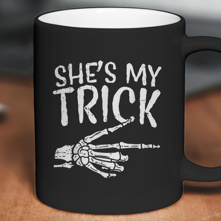 Mens Shes My Trick Matching Couple Halloween Costume Boyfriend Coffee Mug