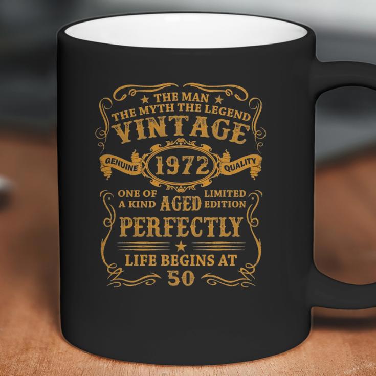 Mens Vintage 1972 Man Myth Legend 50 Years Old Gifts 50Th Birthday Coffee Mug