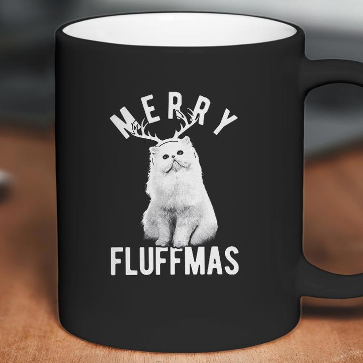 Merry Fluffmas Funny Christmas Cat Coffee Mug