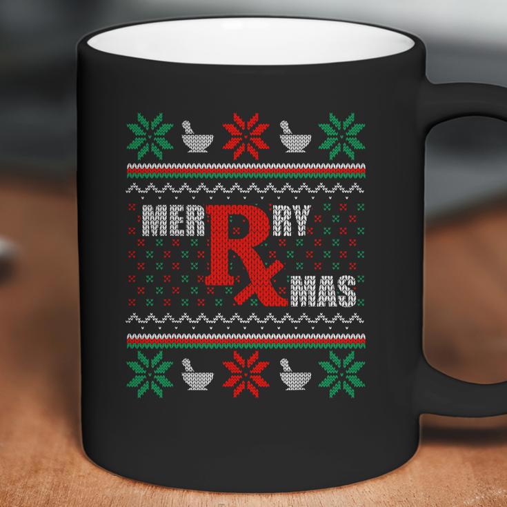 Merry Xmas Pharmacist Ugly Christmas Sweater Pharmacy Tech Sweater Coffee Mug