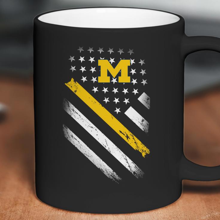 Michigan Wolverines Flag Coffee Mug