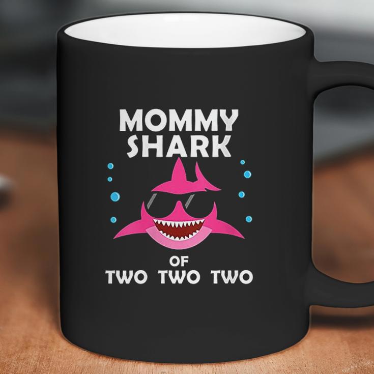 Mommy Shark Of Two Announcement Coffee Mug