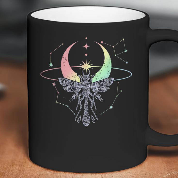 Moon Dragonfly Occult Vaporwave Anime Pagan Pastel Goth Coffee Mug