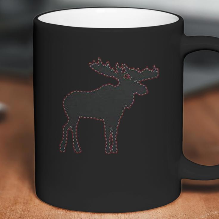 Moose Faux Stitched New Coffee Mug