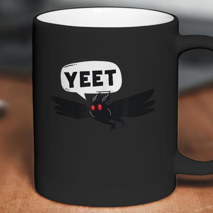 Mothman Says Yeet Funny Cute Cryptid Graphic Design Printed Casual Daily Basic Coffee Mug