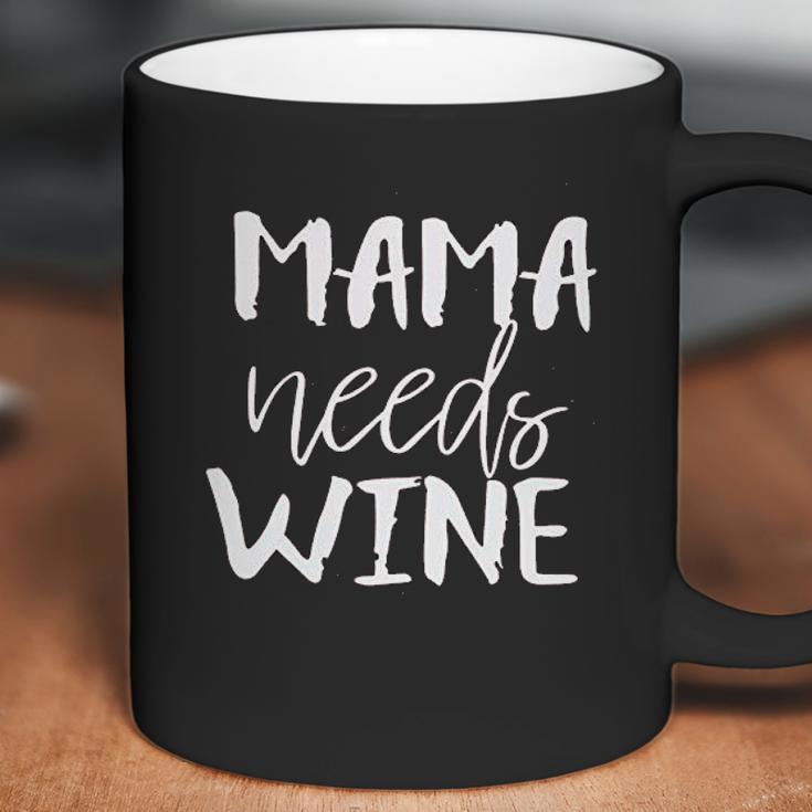 Mousya Mama Needs Wine Letter Print Drinking Coffee Mug