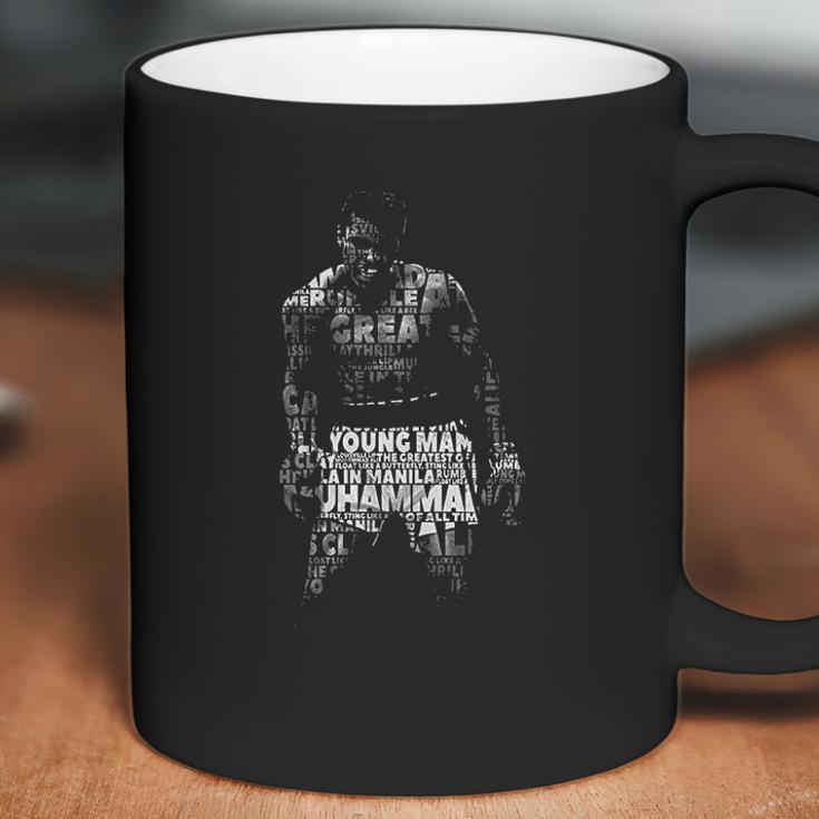 Muhammad Ali 60S Goat Greatest Boxer Quote Me Black Coffee Mug