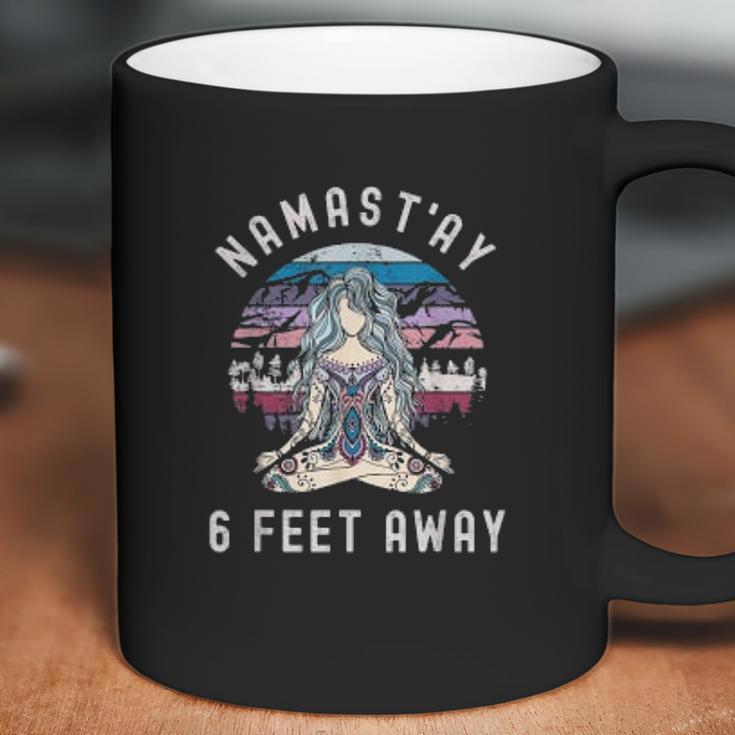 Namastay 6 Feet Away Social Distancing Design Coffee Mug