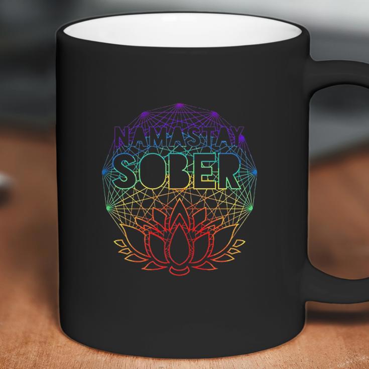 Namastay Sober Na Aa Alcoholics Anonymous Sobriety Recovery Coffee Mug